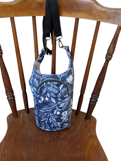 Blue Floral H20 2Go Water Bottle Bag