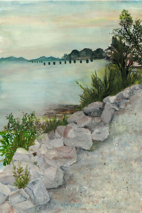 Vancouver BC | Riverside Boardwalk | Wall Decor | Kitchen Living Room Bathroom Laundry