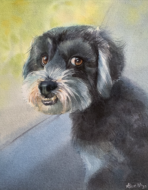 Hand-Painted Pet Portrait