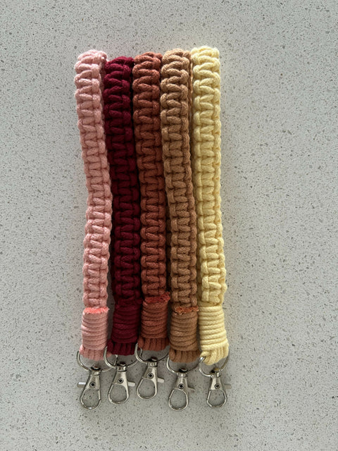 Macrame Wristlet Keychain