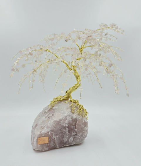 I Release Resentment and Embrace Forgiveness - Rose Quartz Tree