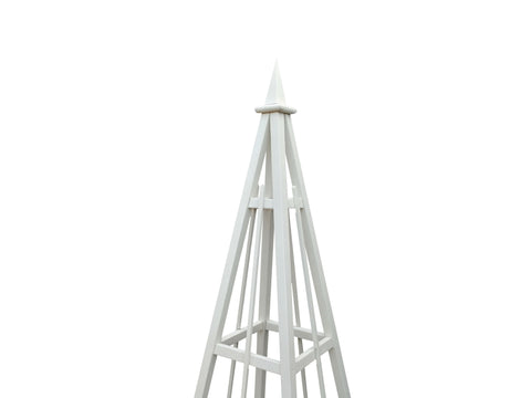 6' Obelisks with Solid Stain | Sphere or Spire Finial