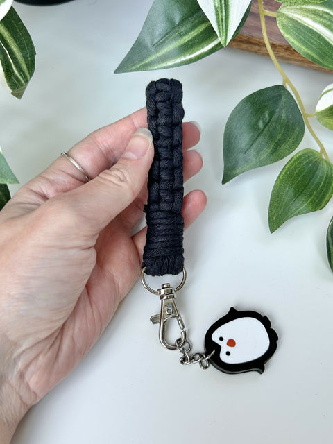 Finger Loop Macrame Keychain Key Fob