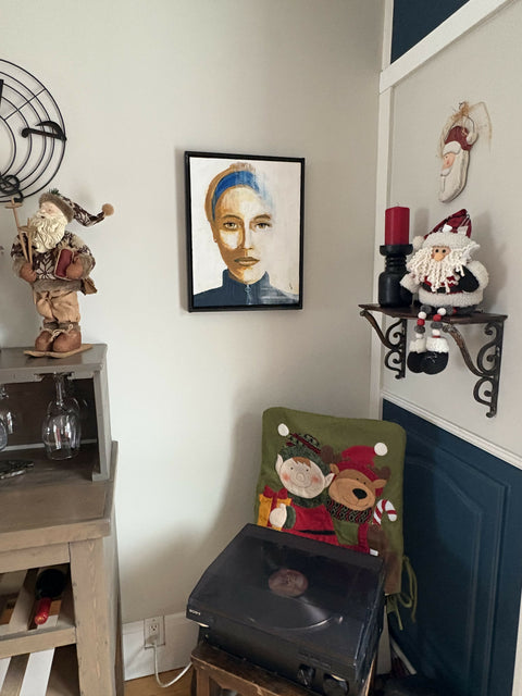 "Nadia" - Acrylics on canvas 14x18 - Original Artwork-Free Shipping*