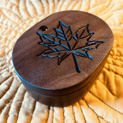 🍁 Handmade Walnut Double Salt Cellar