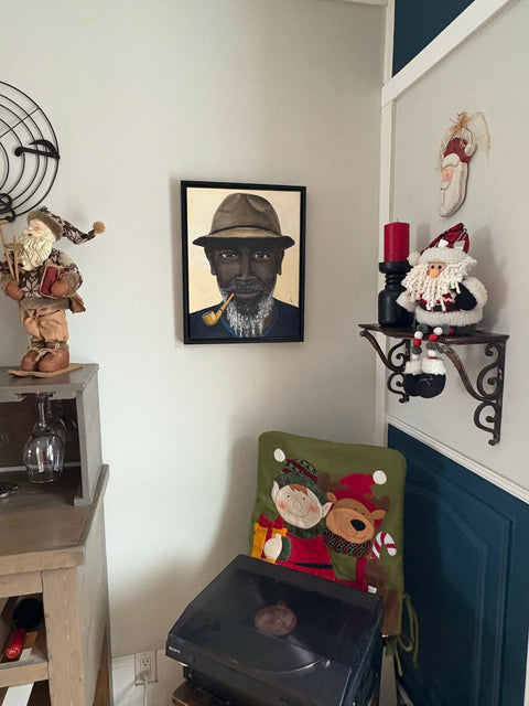 "Winston" - Acrylics on canvas 14x18 - Original Artwork-Free Shipping*