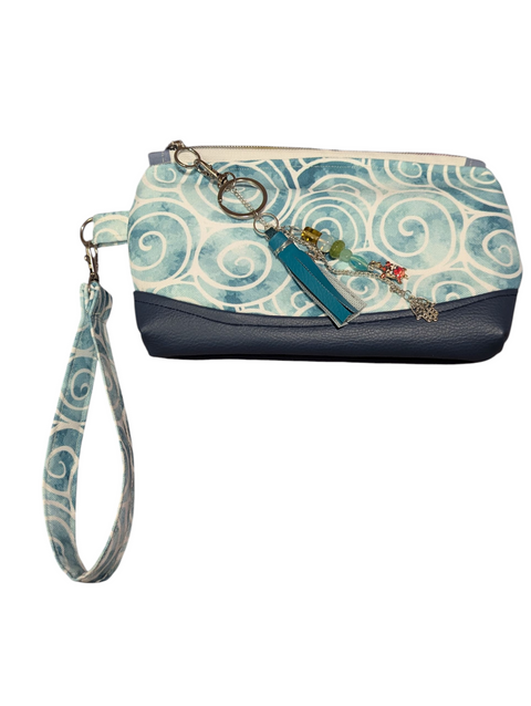 Blueberry Clemantis Wristlet