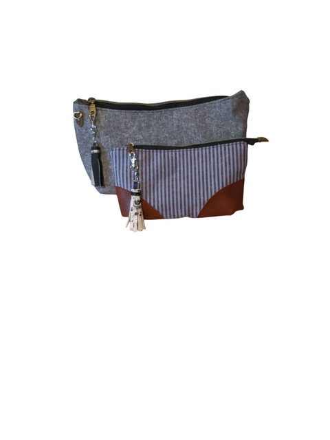 Linen Sirona Crossbody Bag and Pouch