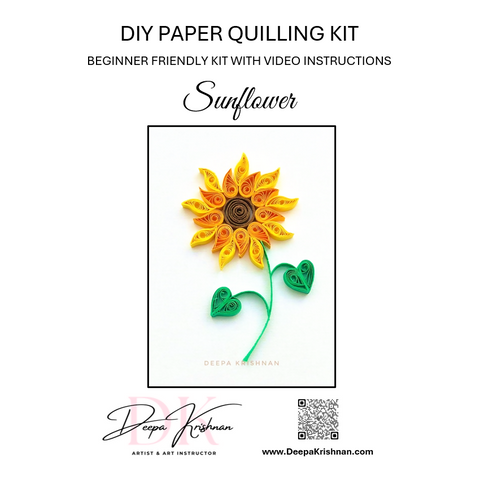 DIY Paper Quilling Kit - Sunflower
