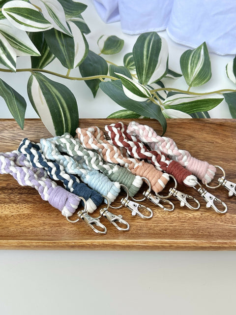 Twisted Macrame Finger Loop Keychain