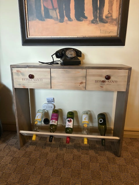 Coffee Tables (round) & Wine Rack Set - LOCAL PICKUP ONLY