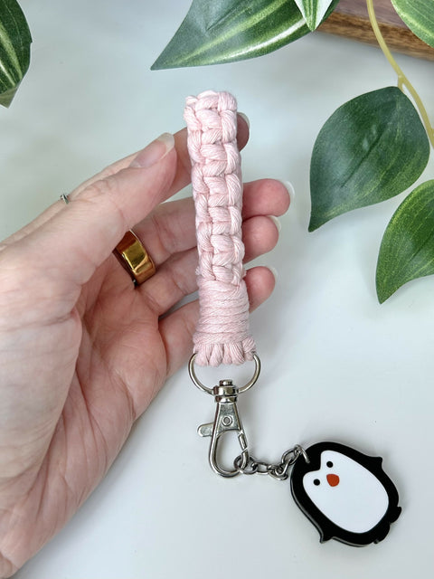 Finger Loop Macrame Keychain Key Fob