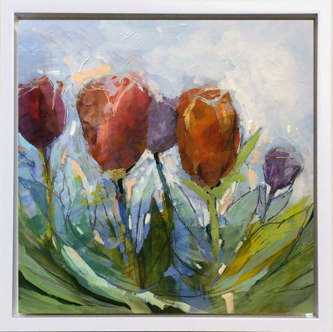 10x10 Tulips framed