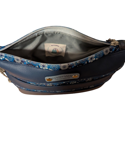 Blueberry Zippy Crossbody Bag