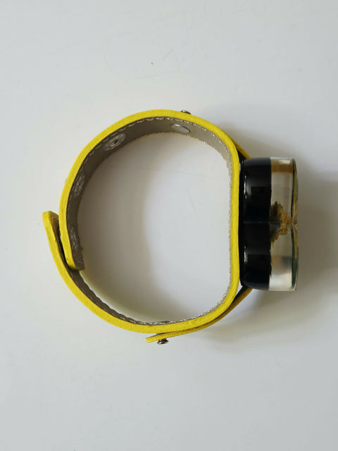 Handmade Resin Bracelet with Real Flowers | Adjustable Strap | Floral Jewellery