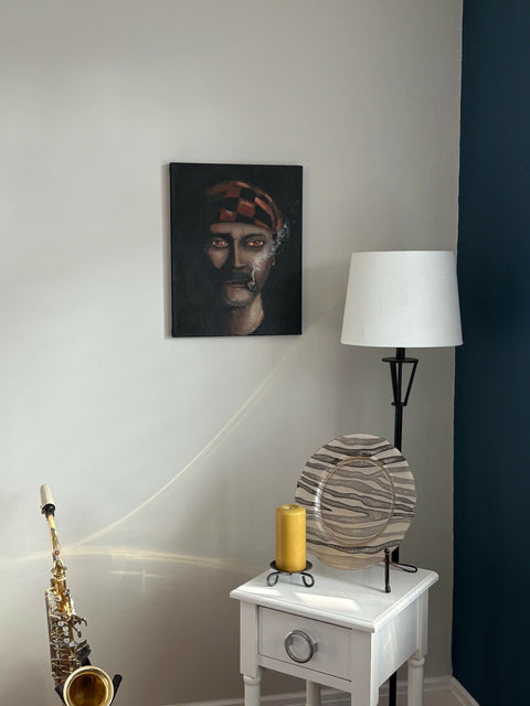 "Hart" - Acrylics on canvas 14x18 - Original Artwork-Free Shipping*