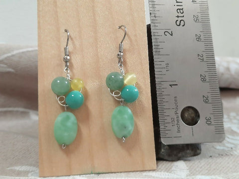Happy Color earrings with surgical steel hooks