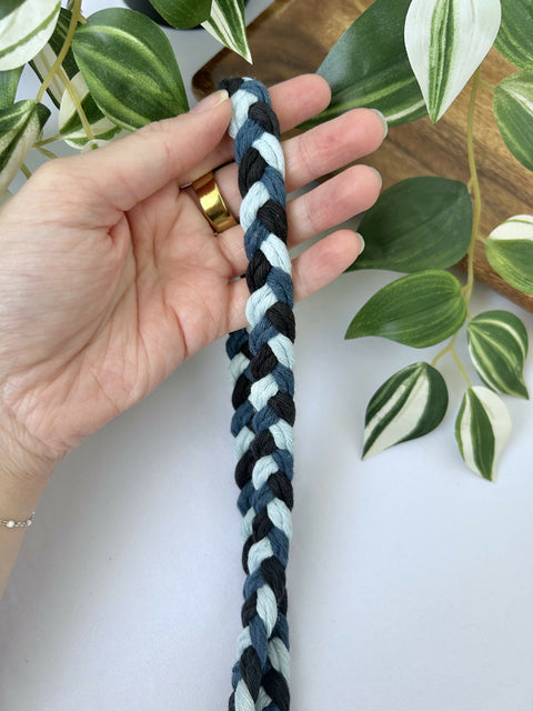 Braided Macrame Lanyard with Keyring