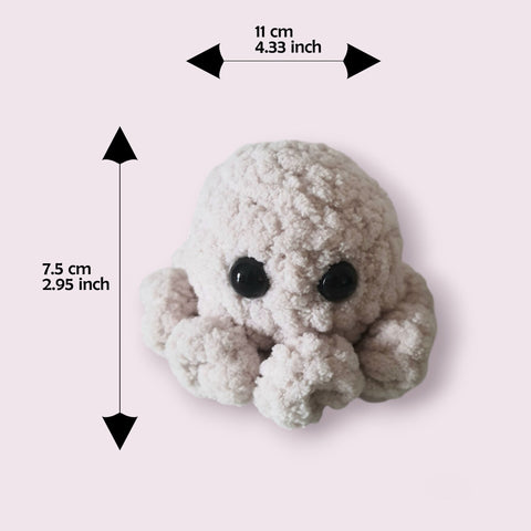 Crochet Octopus Plush | Chunky Amigurumi | Octopus Plushie | Cute Gift | Anxiety Pet | Super Soft Decor