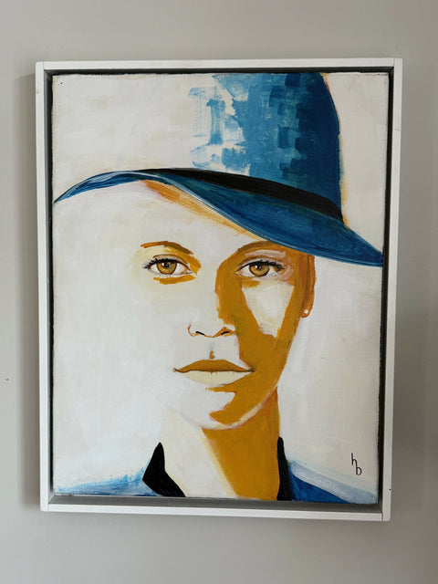 "Lois" - Acrylics on canvas 14x18 - Original Artwork-Free Shipping*