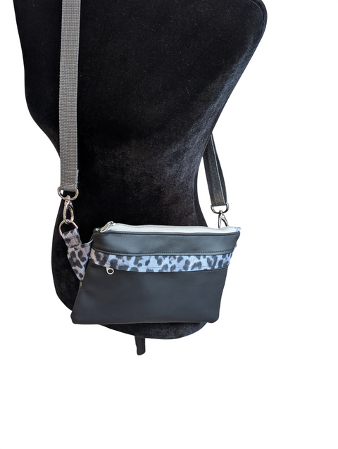 Shadow Black Crossbody Bag/Fanny Pack