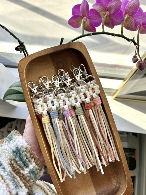 Flower Keychain Bag Charm