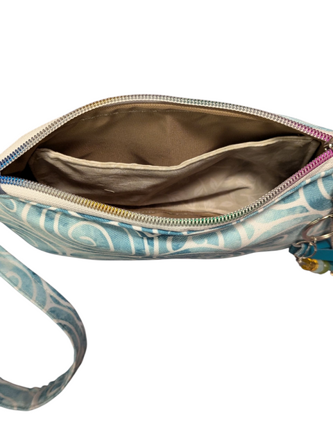 Blueberry Clemantis Wristlet