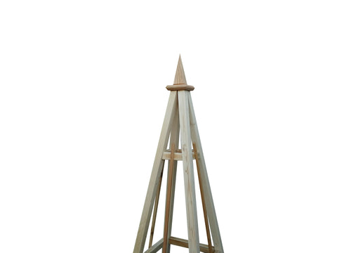 6' Obelisks with Solid Stain | Sphere or Spire Finial
