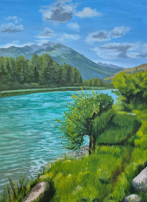 Banff original oil painting