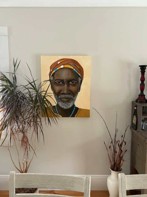 "Benny" - Acrylics on canvas 24x30 - Original Artwork-Free Shipping*