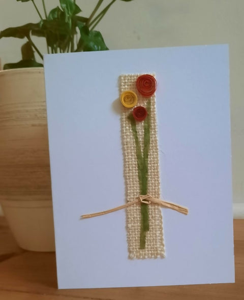 Handmade "Flower" blank card
