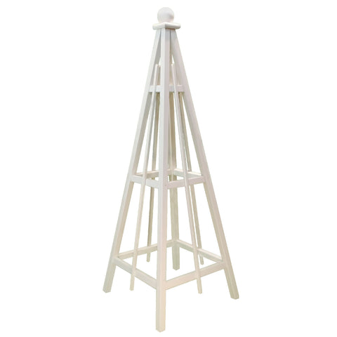 6' Obelisks with Solid Stain | Sphere or Spire Finial