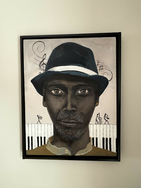 "Henday" - Acrylics on canvas 14x18 - Original Artwork-Free Shipping*