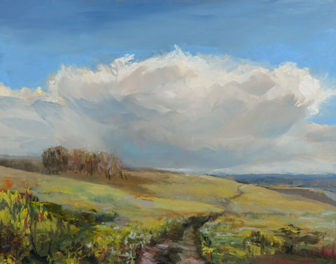 Nose Hill Storm | Original Painting | 11x14x1.5 ready to hang
