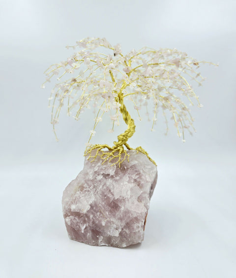 I Release Resentment and Embrace Forgiveness - Rose Quartz Tree