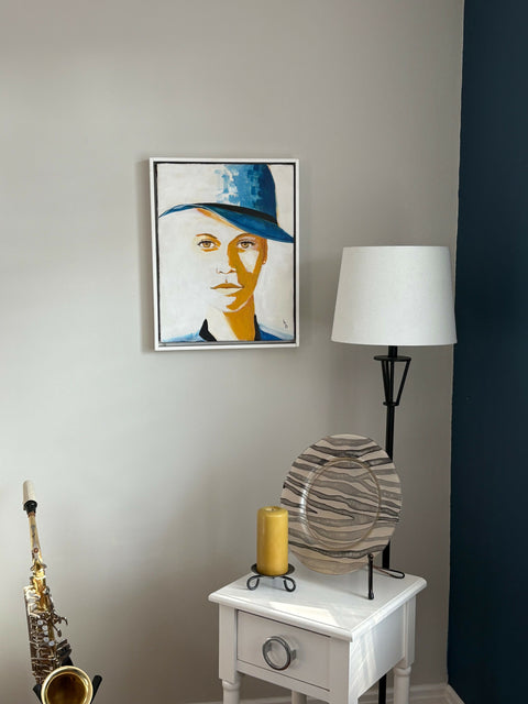 "Lois" - Acrylics on canvas 14x18 - Original Artwork-Free Shipping*