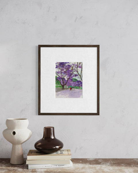 Jacaranda Magic on Streets of Sydney | Spring in Australia | Foyer Nursery Spa Bathroom
