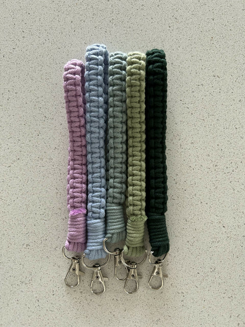 Macrame Wristlet Keychain