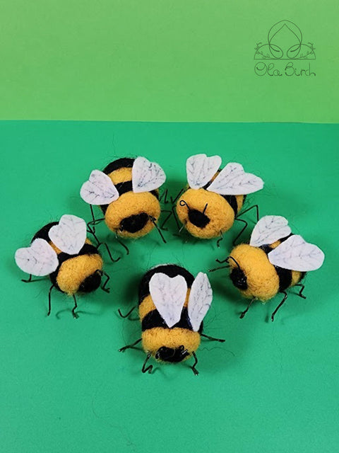 1 Felted Bumblebee