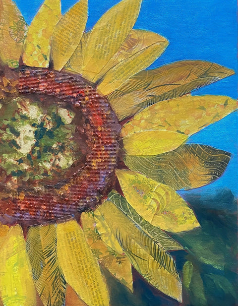 Mixed Media Sunflower