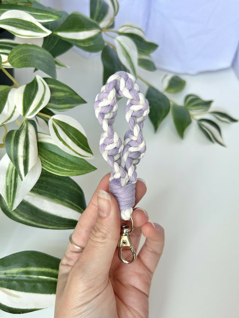 Twisted Macrame Finger Loop Keychain