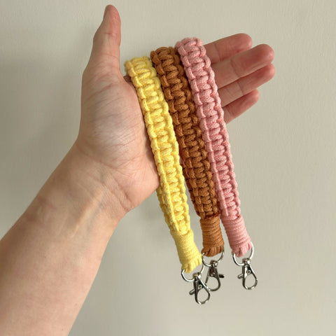 Macrame Wristlet Keychain