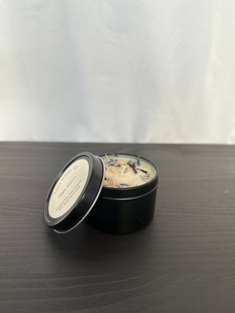 4oz Black Tin Candle