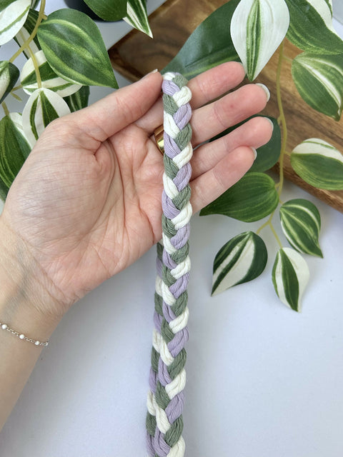 Braided Macrame Lanyard with Keyring