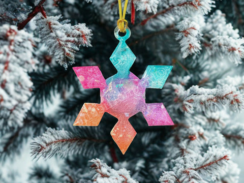 Snowflake Christmas Ornament, Holiday Decorations, Christmas gift exchange