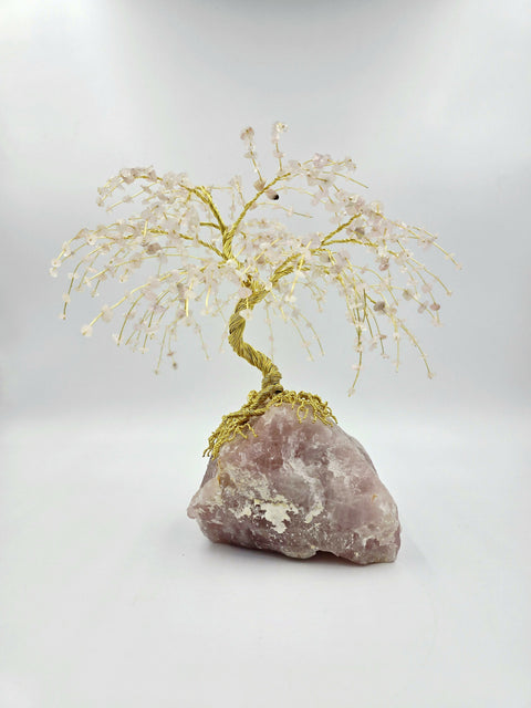 I Release Resentment and Embrace Forgiveness - Rose Quartz Tree