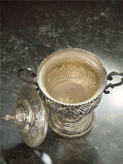Handmade serve-ware made from silver