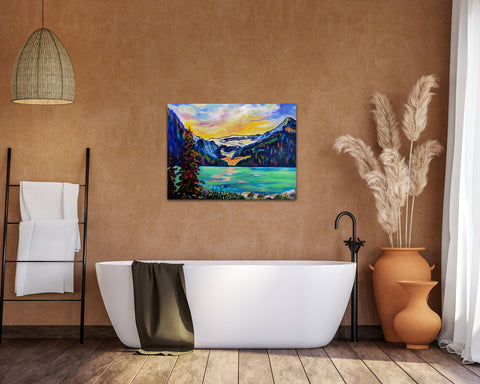 "Lovely Louise" Lake Louise Original Painting 24" x 18"
