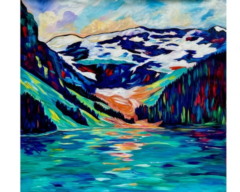 "Lovely Louise" Lake Louise Original Painting 24" x 18"