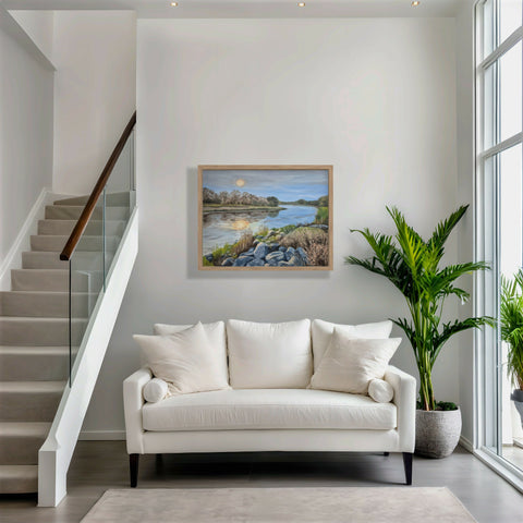 Fish Creek Park original oil painting